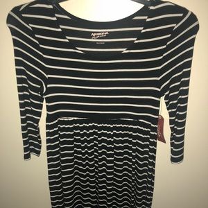 Black and White Striped Dress
